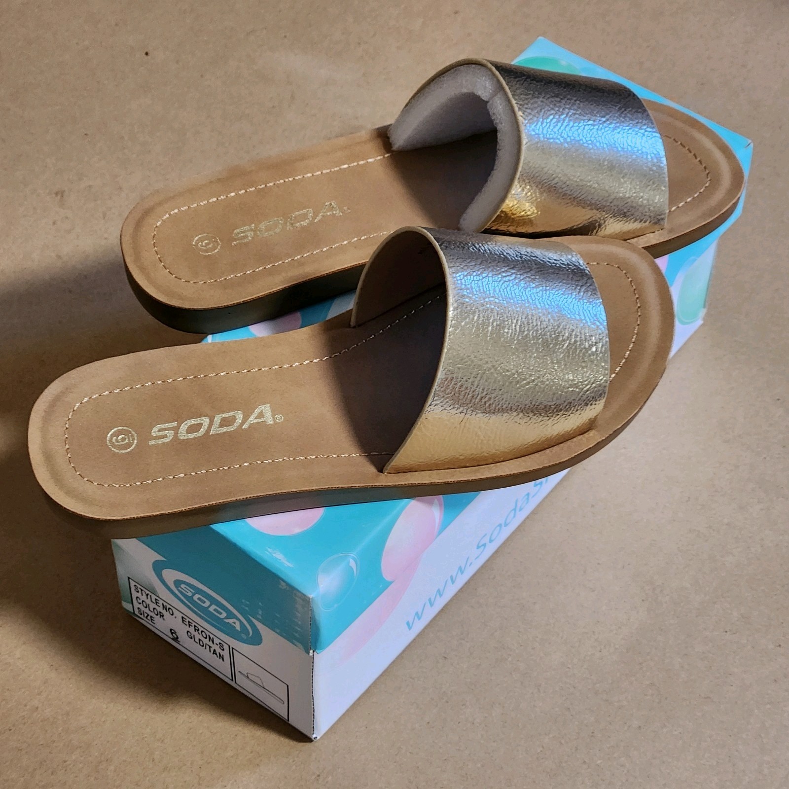 PANTOFOLA D’ORO Scarpe Soda nuove con scatola donna infradito basic ciabatte semplici taglia 6