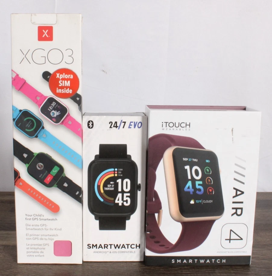 Smartwatch Bundl Lot-iTouch, iTech, Xplora Fitness/Activity Trackers Mixed Model