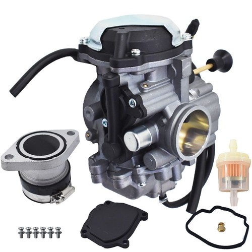 Carburetor W/ Intake Manifold Boot For Yamaha Big Bear Wolverine 350 YFM350 USA - Foto 8 di 8