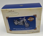 Nib 2000 Softail Deuce Motorcycle 2005 Hallmark Ornament & Collector Card