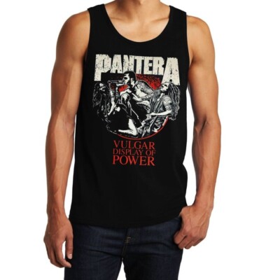 Pantera Power Heavy Metal Rock Band Black Tank Top Men's Sizes