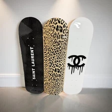 3 PCS Modern Pop Art Skateboard Deck Set - Premium 7-Ply Maple, Wall Decor