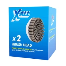 X-ALL 2 Brush Head Attachments for X-All Power Scrubber, Ideal for Flat Surface