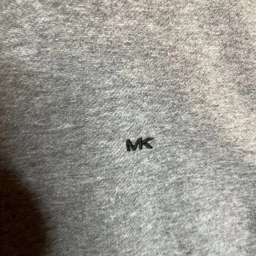 Michael Kors Felpa con Cappuccio Donna Piccola Grigio Ricamato Pullover Tasca