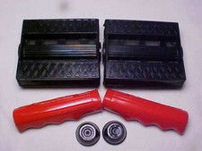 Pedales y empuñaduras de triciclo de 3/8" negros de colección NOS Elgin Colson Murray Huffy Amf