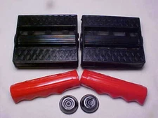 Vintage NOS Black 3/8" Tricycle Pedals & Grips Elgin Colson Murray Huffy Amf