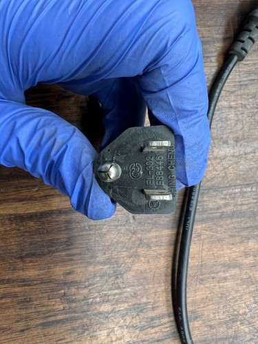 Ching Cheng EL-701 E88446 10A 125V 6' Round Electronics Power Cord USED - Picture 5 of 8