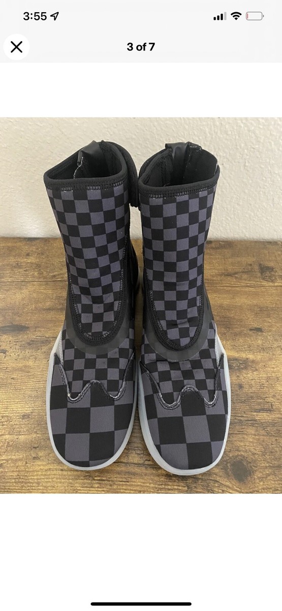Vans Vault Boot Skoot Lx Checkered Grey Black Size 8.5 | eBay display picture 1