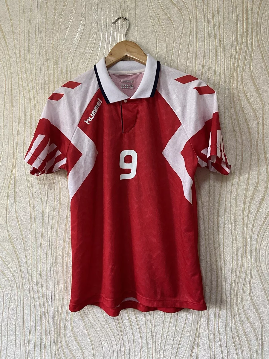 Lingvistik temperament talentfulde DENMARK 90s RETRO HOME FOOTBALL SHIRT SOCCER JERSEY HUMMEL #9 sz S MENS |  eBay