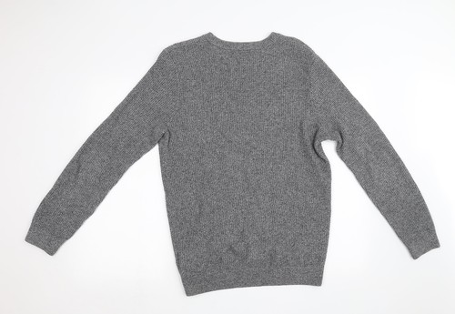 H&M Mens Grey Acrylic Blend Sweatshirt Size L - Picture 2 of 12