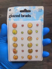 BasicGrey Year (2008) glazed brads, 24 pieces