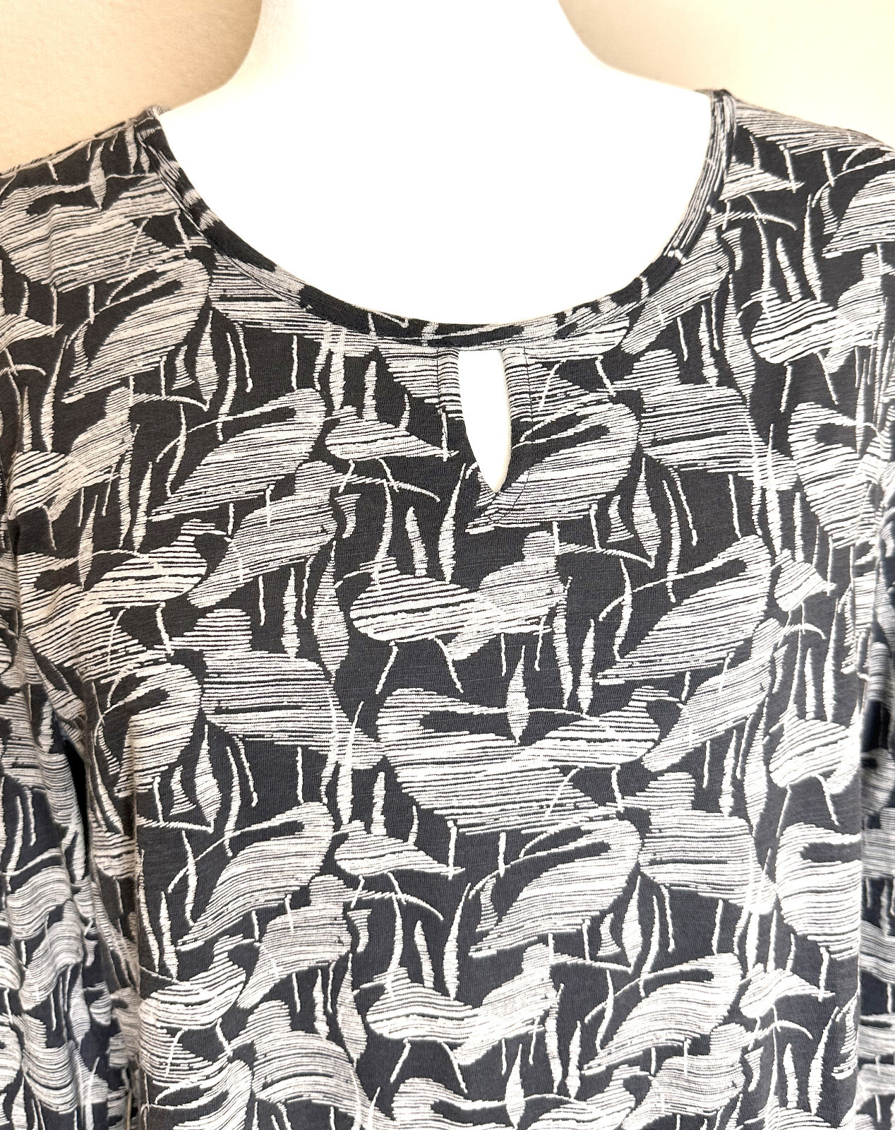 Seasalt Cornwall Tunic Womens 6 Organic Cotton Gray Birds Sky's Mirror image 5