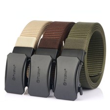 Mens Belt Alloy Quick Release Buckle Nylon Military Tactical Belt Trouser Belt
