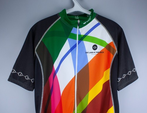 Fat Lad At The Back Short Sleeve Jersey Multicolor Size 47 Polyester Full Zip - Picture 3 of 12