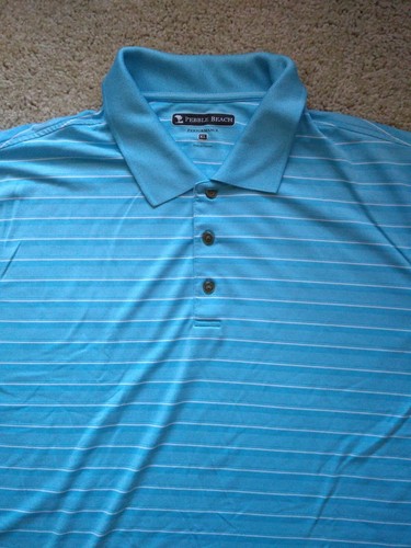 PEBLE BEACH Performance Blue Shirt Size XL (300) - Picture 9 of 12