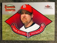 2002 Fleer Tradition Mark McGwire Diamond Tributes Insert Card 