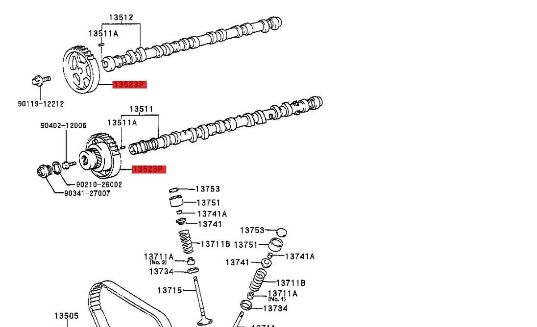 GENUINE TOYOTACAMSHAFT PULLEY FITS SUPRA + MORE 13523-46030 | eBay 