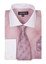 Fashionable Khaki Solid/Polka Dot Pattern With Tie & Hanky French Cuff Men's Dress Shirt main image 0