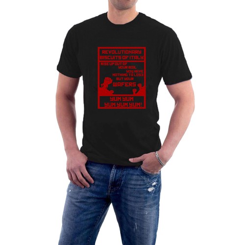 Revolutionary Biscuits of Italy T-shirt Young Ones Wafers Punk Politics Funny - Picture 14 of 14