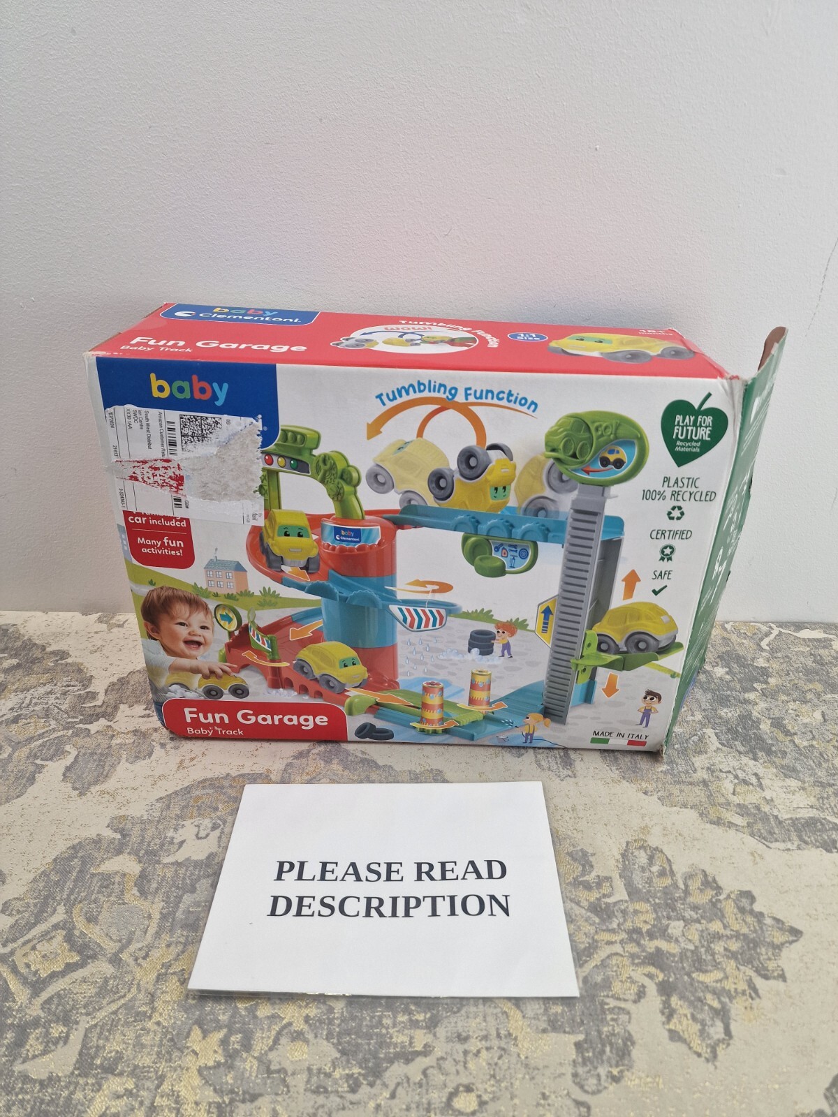 Clementoni 17404 Fun Garage Baby Track For Toddlers, Ages 18 Months Plus (READ)