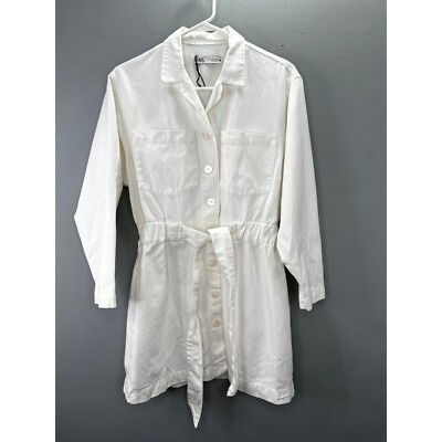zara white denim shirt dress Zara white denim dress