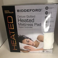 Biddeford Deluxe Quilted Mattress Pad Digital Controller White Full