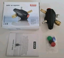 Sata satajet Air Vision 5000 Air Regulator Spray Gun Mask Brand New Boxed .