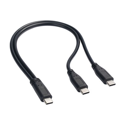 USB C to 2 Type C Charging Cable Wire for Various USB C Devices Power Cord