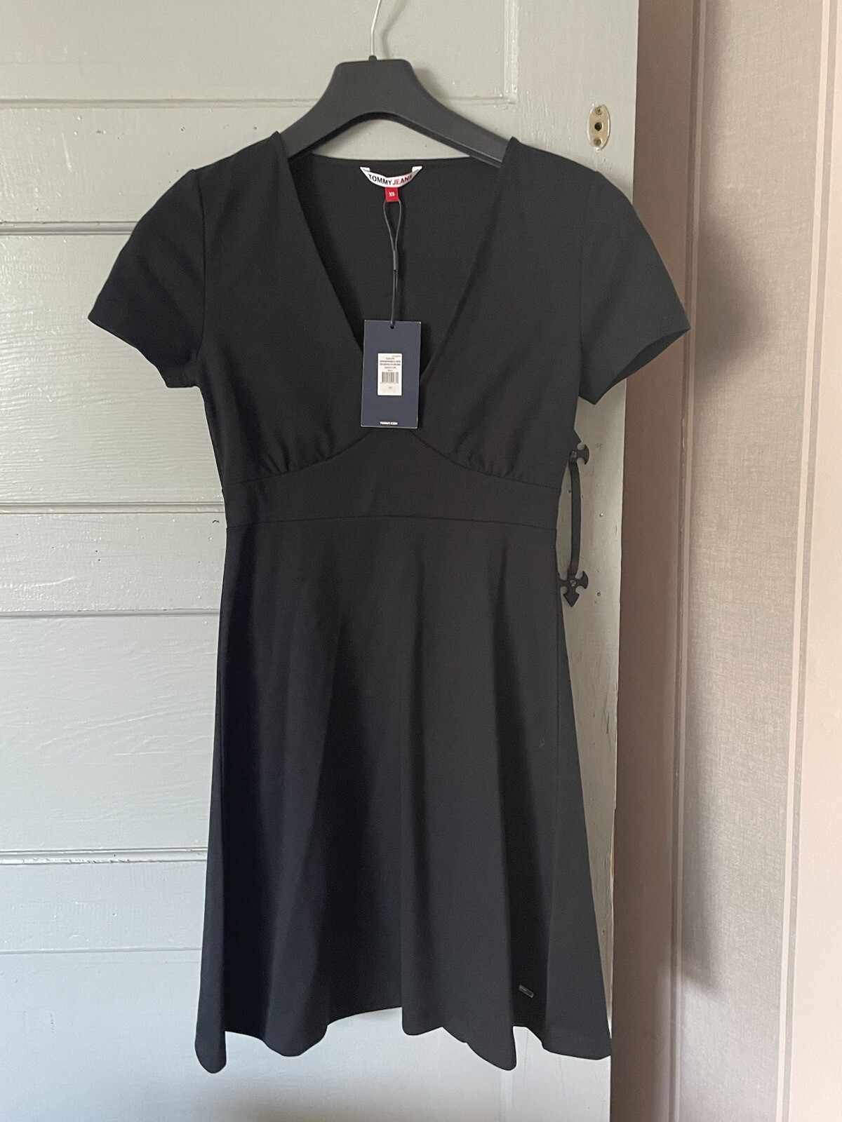 Tommy Hilfiger Women's XS Black Fit and Flare Dress - Essential Style