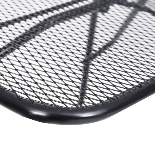 Balcony Railing Table Steel Mesh Hanging Folding Design Industrial Table Black - Picture 7 of 9