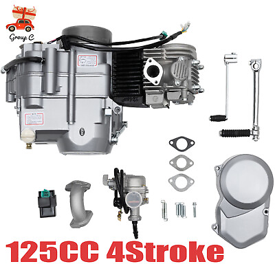 #ad For Motorcycle LIFAN 125cc 4 stroke Manual Clutch 4UP Engine Motor Dirt Pit Bike $306.77