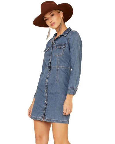 Levi's Women's Denim Ellie Dress - 38950-0004 | eBay