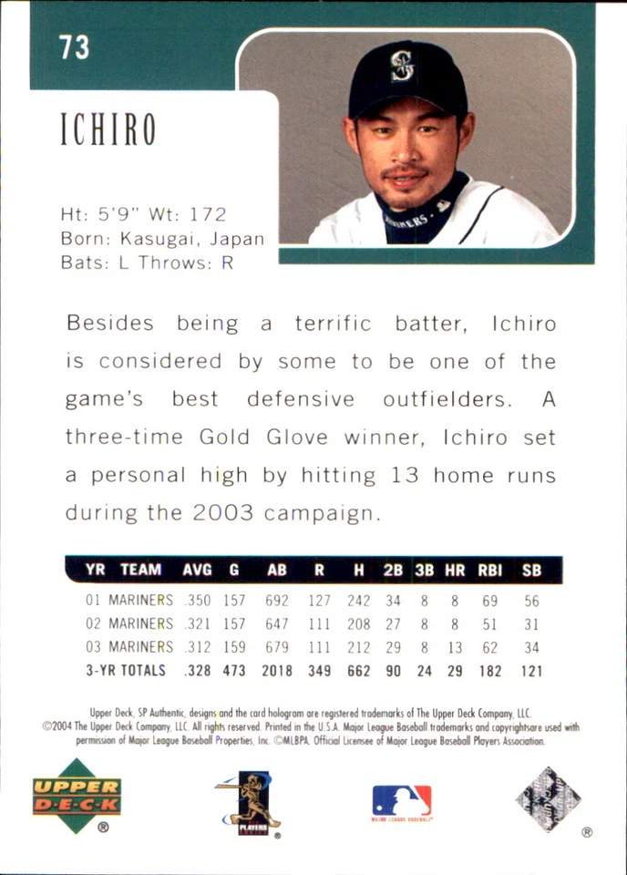 2004 SP Authentic Baseball Card Singles PICK Your FAVORITE Players and Teams - Image 2 of 4