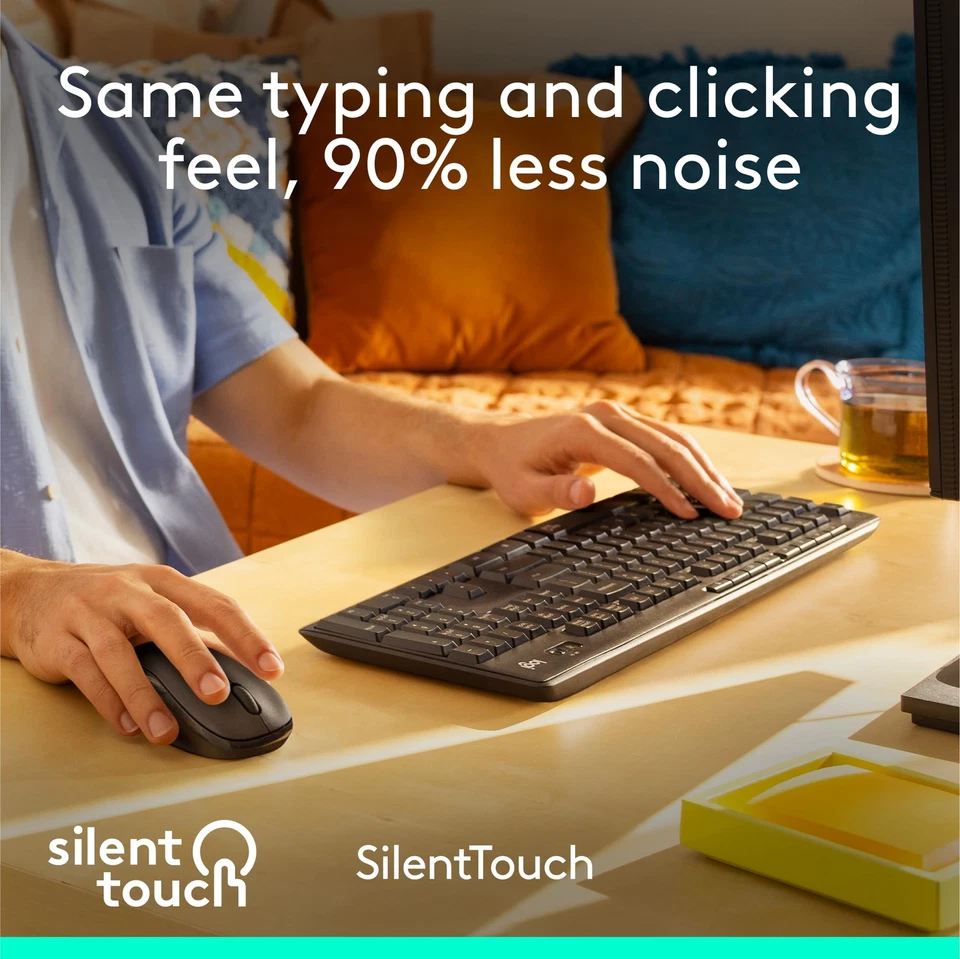Logitech MK295 Wireless Mouse & Keyboard Combo  - Graphite - Image 2 of 4