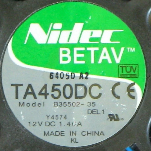 👀 Optiplex & Dimension TA450DC, CPU & Case Cooling Fan, Nidec M/N B35502-35 🧯 - Image 2 of 4