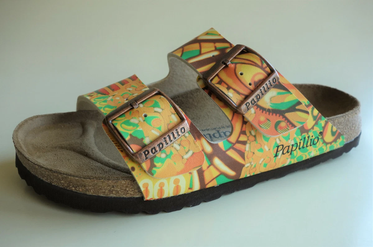 Papillio BIRKENSTOCK Sandals Slide ARIZONA African Wax US7-7.5 EU38 |