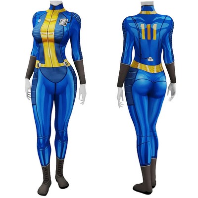 Fallout 4 Shelter Vault 76 Cosplay Uniform 3D Printed Jumpsuit Halloween Suits
