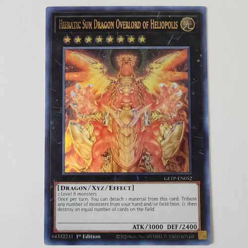 Hieratic Sun Dragon Overlord of Heliopolis - GFTP-EN052 - NM/VLP - Ultra Rare