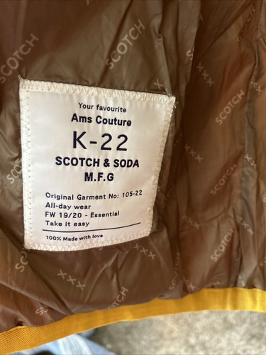 Scotch & Soda SUNFLOWER YELLOW Classic Fit Hooded Quilt Vest, Size Large NWOT - Picture 5 of 13