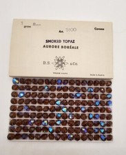 Factory Pack Swarovski Crystal Smoked Topaz AB 8mm Lentil 5100 Beads; 144 Beads