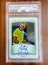 2017 UD Goodwin Champions Taylor Fritz Rookie Auto PSA 9 Mint RC