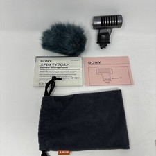 Sony ECM-HST1 Stereo Microphone Complete W/ Wind Protector  Bag  Manuals