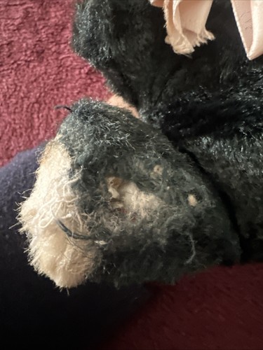 Vintage Rubber Face Panda Bear Plush Stuffed Animal - Rushton ? NO TAG - Picture 2 of 9