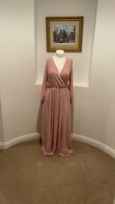 strapless open back dress Shoulder Ruffle Sleeves Fitted Maxi Maternity Dress main image 0