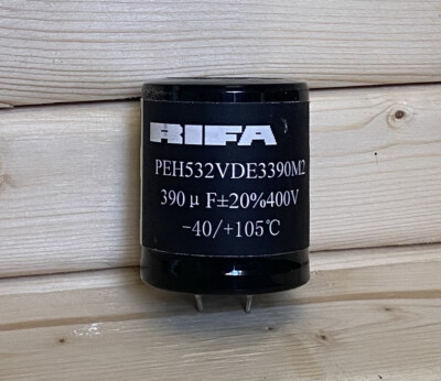 SET OF 2 RIFA PEH532VDE3390M2 CAPACITOR 390 uF +/-20% 400 V -40/+105C TESTED