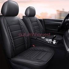 For Nissan Rogue 2010-2024 Car 5-seat Covers Waterproof Pu Leather Full Set