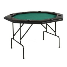 Profi Casino Pokertisch klappbar 8eckig 120 x 120cm Getr&auml;nkehalter Armauflagen
