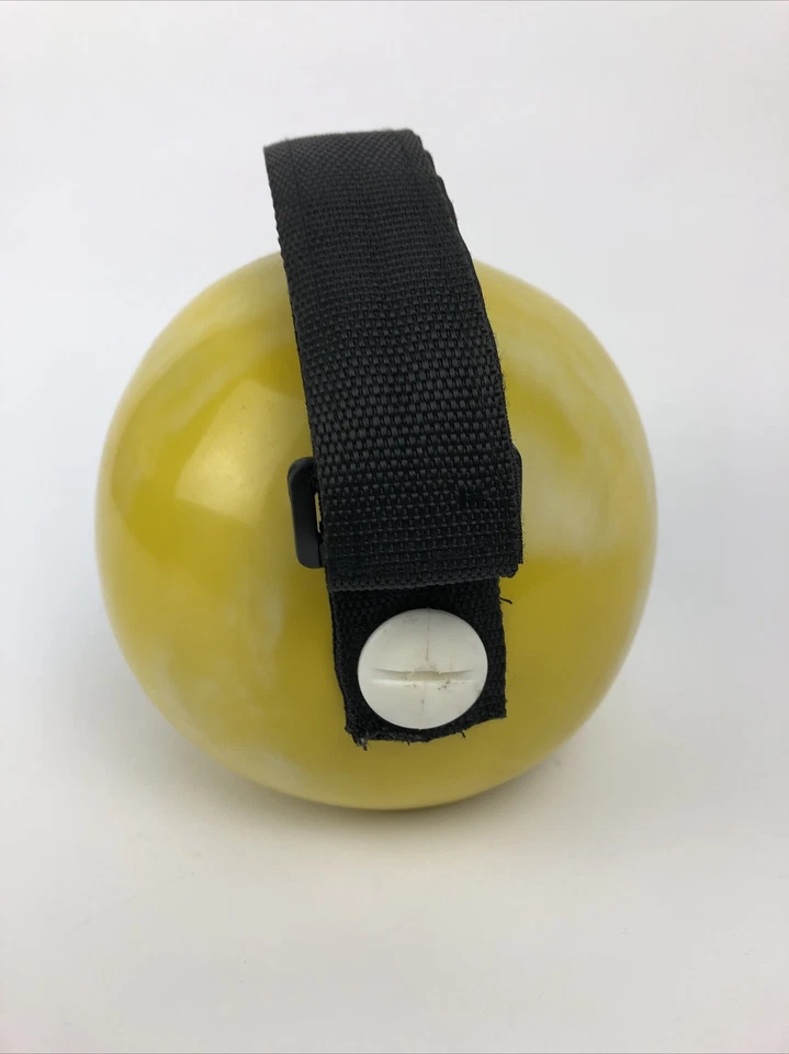 Mango de balón medicinal suave con peso negro amarillo dorado de 5 libras gimnasio en casa entrenamiento Foto 2 de 4