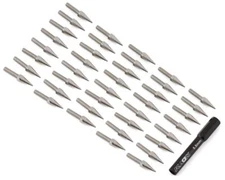 CEN 2.5mm Bullet Spiked Wheel Lug Bolts w/Tool (Sliver) (40) [CEGCKD0612]