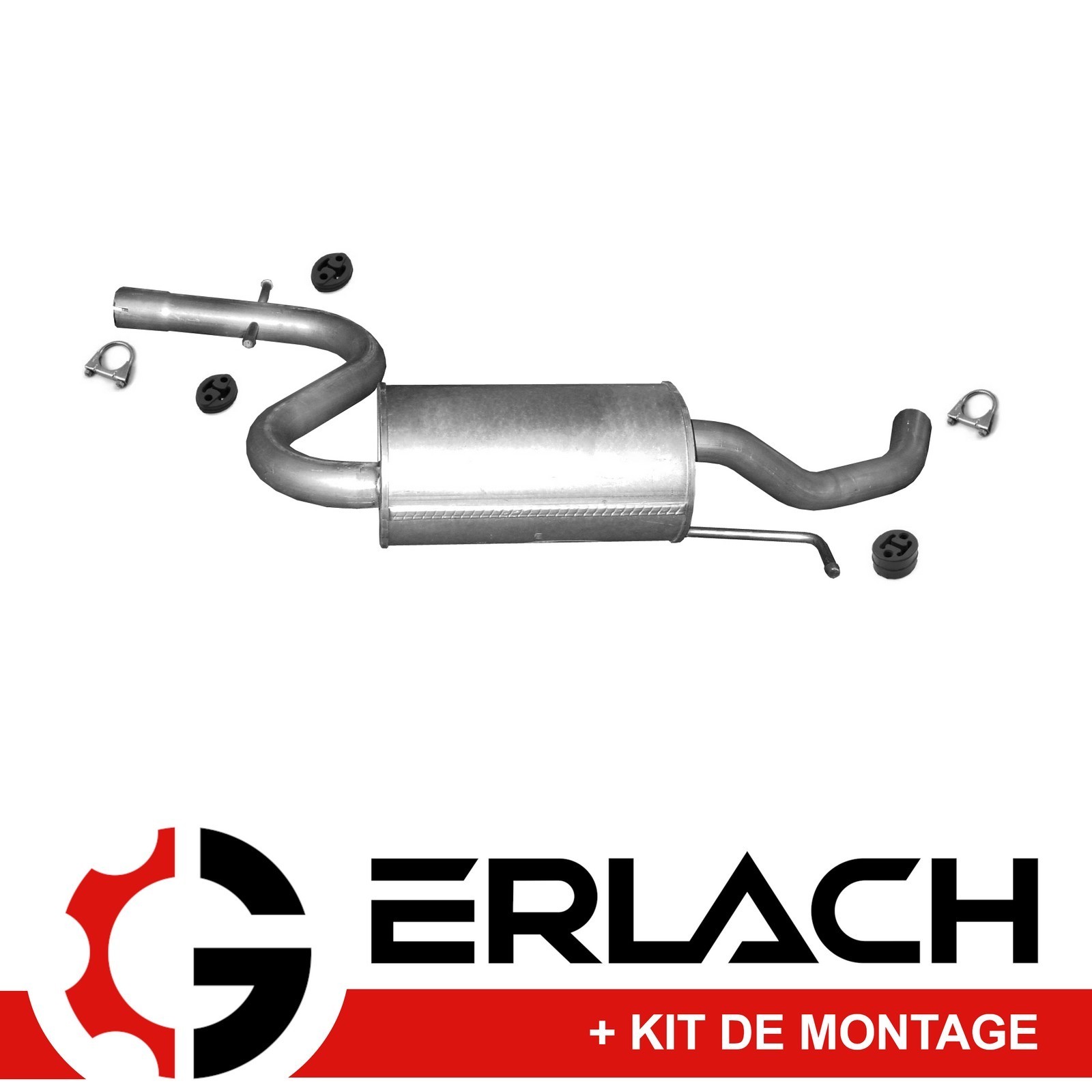 Silencieux intermediaire 3419 pot echappement central de rechange pour Touran 1.6 FSi 2003-2007